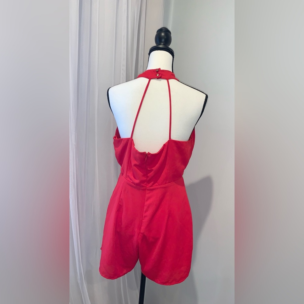 SIERRA SKY boutique red shorts set romper women’s size large 10